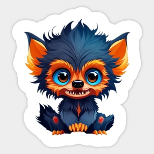 Cute Baby Werewolf Sticker